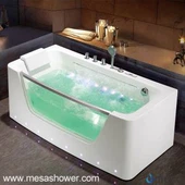 Design Contemporâneo Estilo Simples Grande Stand Sozinho Massagem Whirlpool Banheira de Banheira de Hidromassagem de Fibra de Vidro Acrílico Jetted à Venda