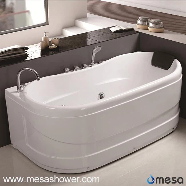 2017 Luxo Estilo Moderno Oval Corner ABS Whirlpool Jet Banheiro Banheira