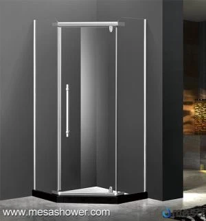 Menos Framed Design Simples Diamond Shape Bathroom Shower Door For Sale