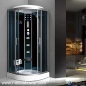 Sala de cabine de duche de massagem de forma de setor com assento M-500-CF