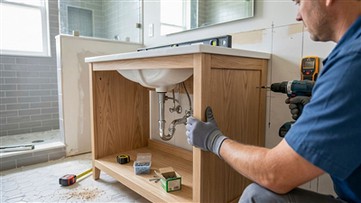 Como instalar uma penteadeira de banheiro: um guia de instalação DIY-passo a-...